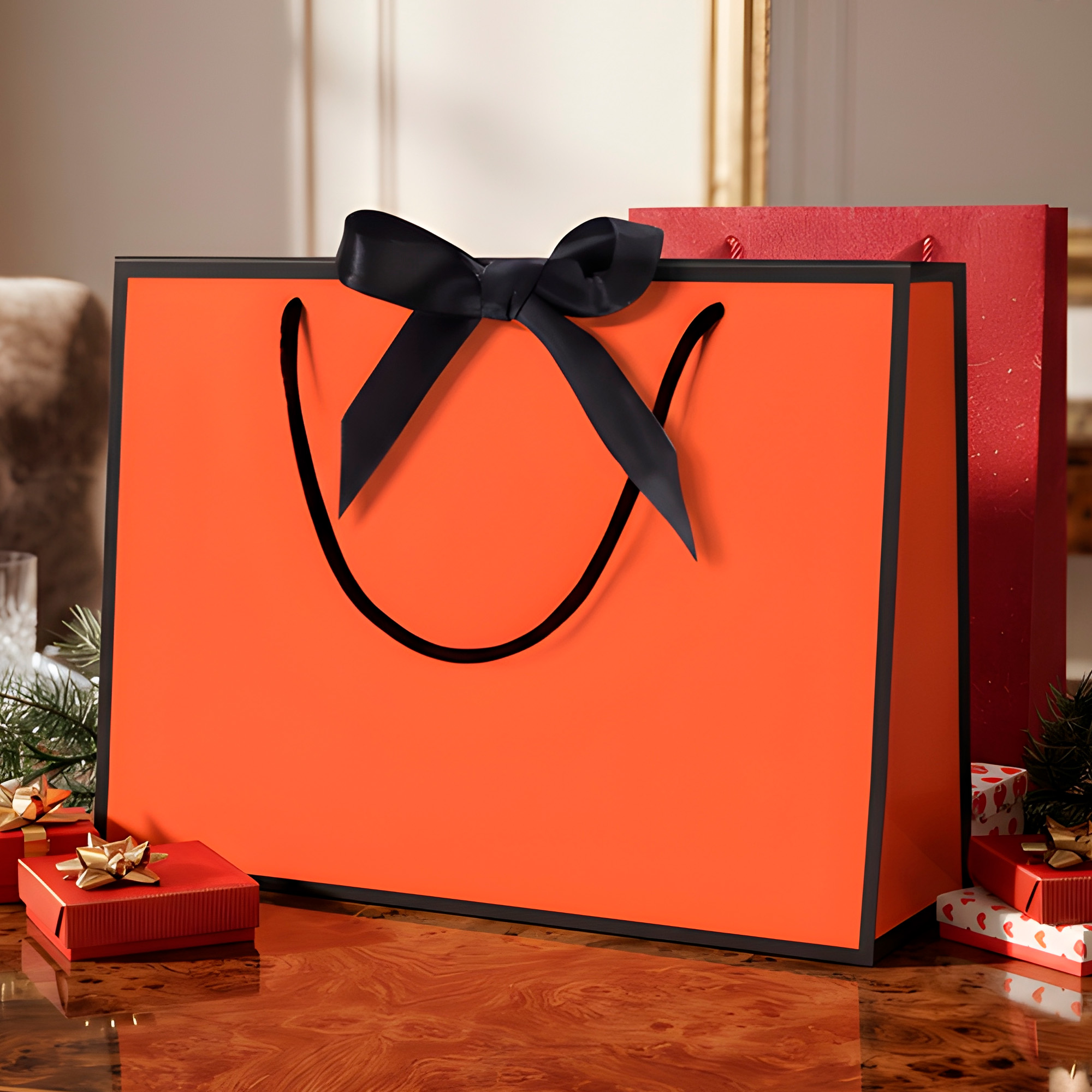 Bolsas de Lujo Unicolor para Regalo 19 X 15 X 7 CM 17