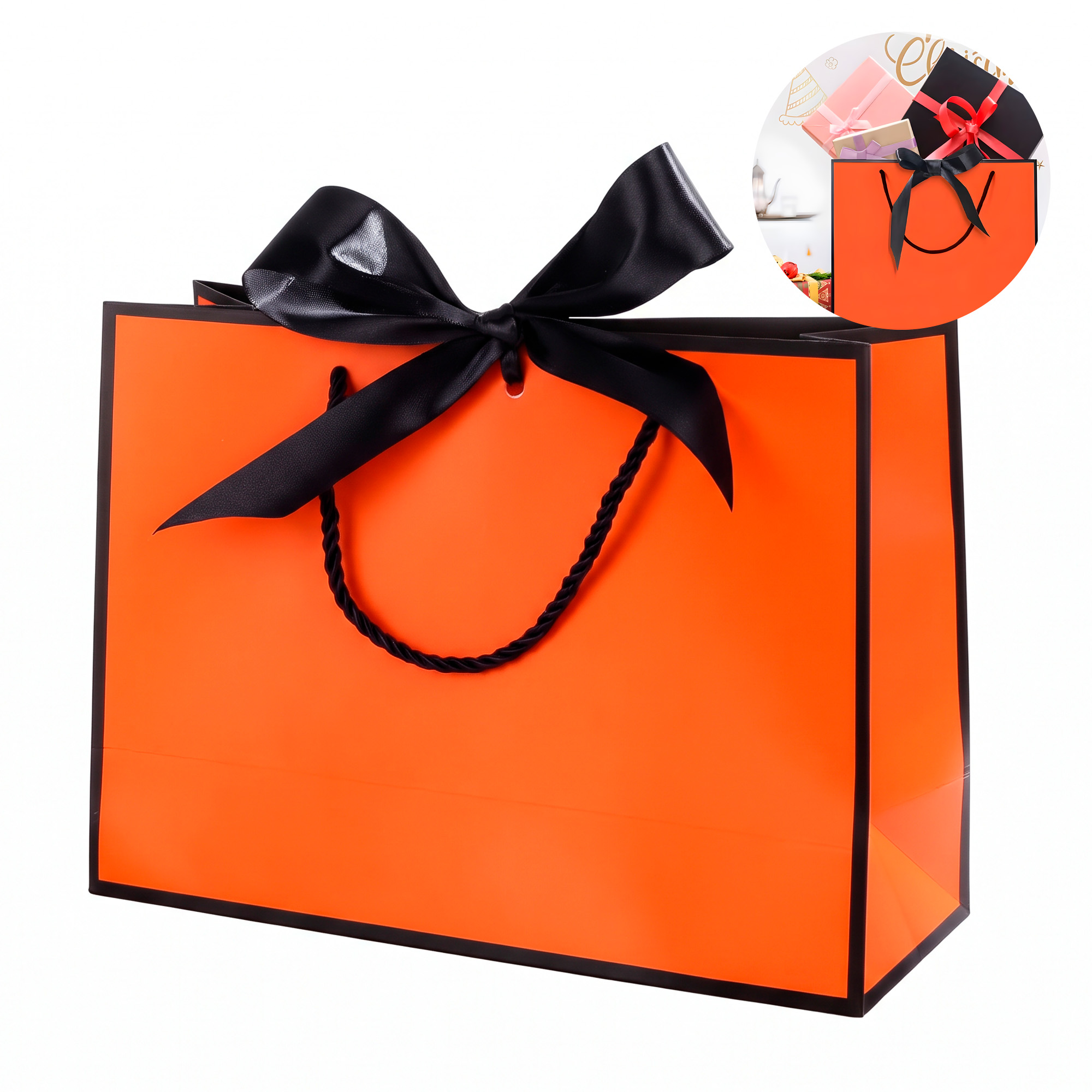 Bolsas de Lujo Unicolor para Regalo 19 X 15 X 7 CM 9