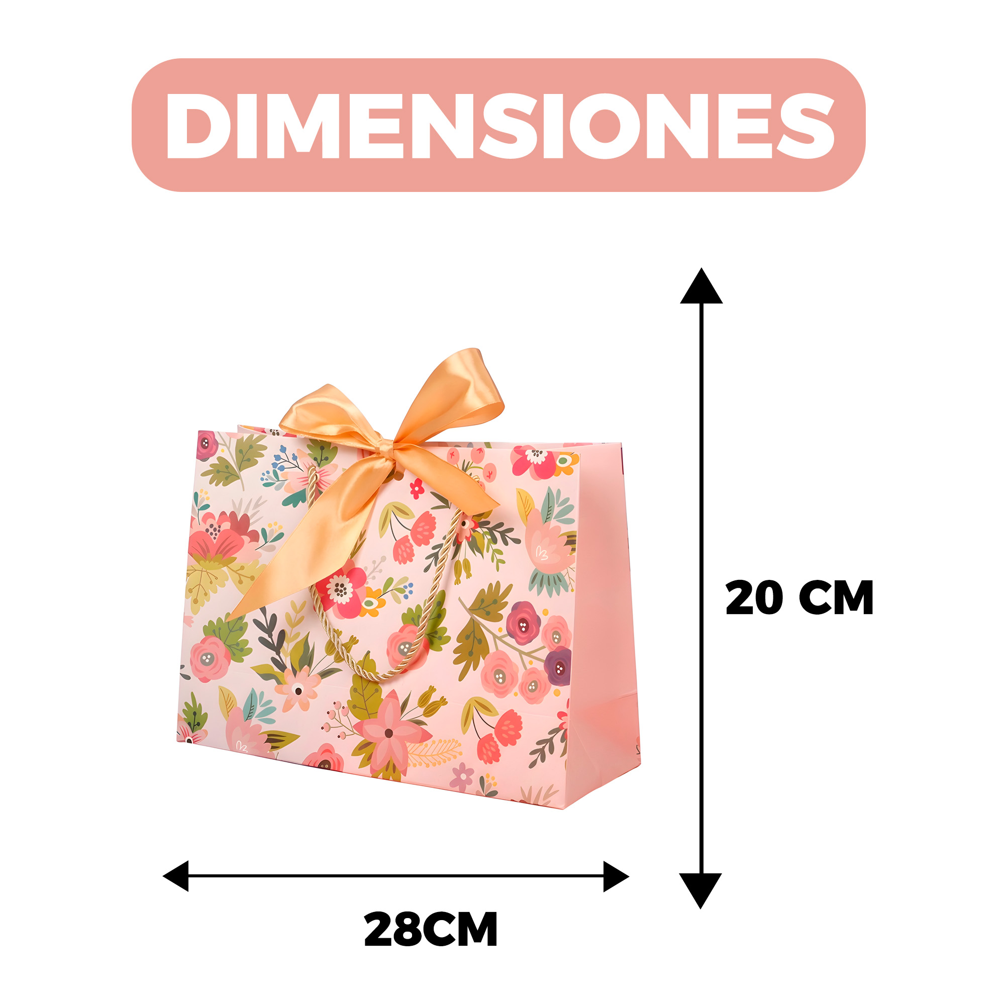 Bolsas de Lujo Coloridas para Regalo 28 X 20 X 10 CM 2