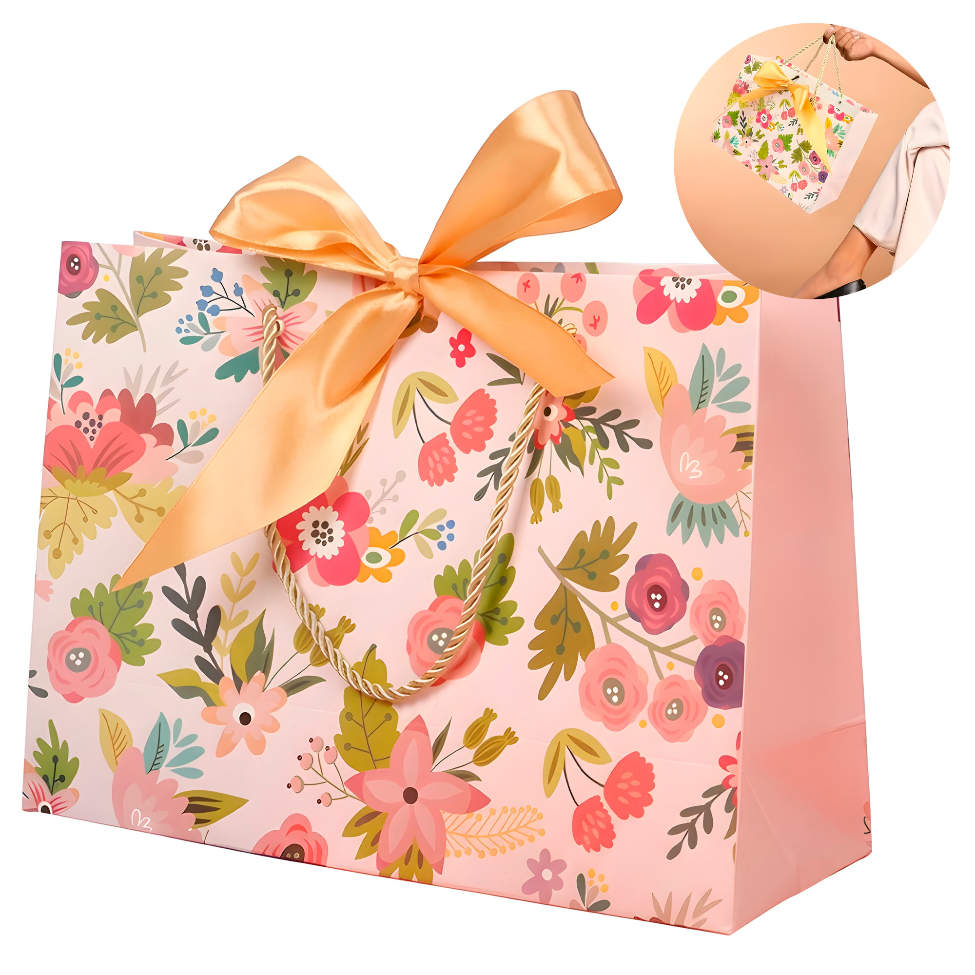 Bolsas de Lujo Coloridas para Regalo 28 X 20 X 10 CM 8
