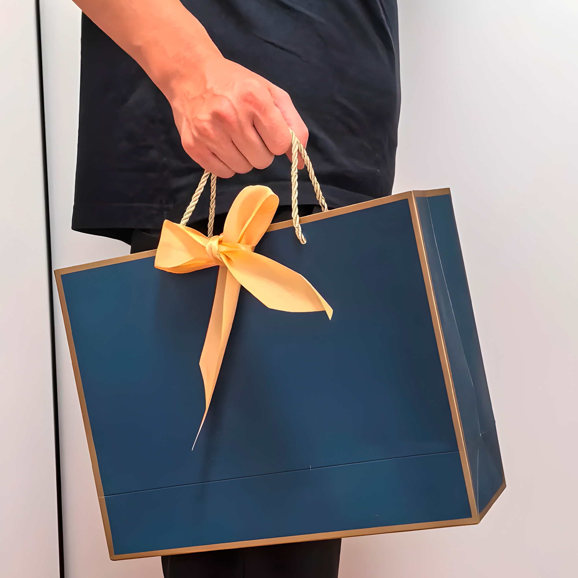 Bolsas de Lujo Unicolor para Regalo 28 X 20 X 10 CM 3
