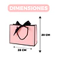 Bolsas de Lujo Unicolor para Regalo 28 X 20 X 10 CM - Miniatura 2