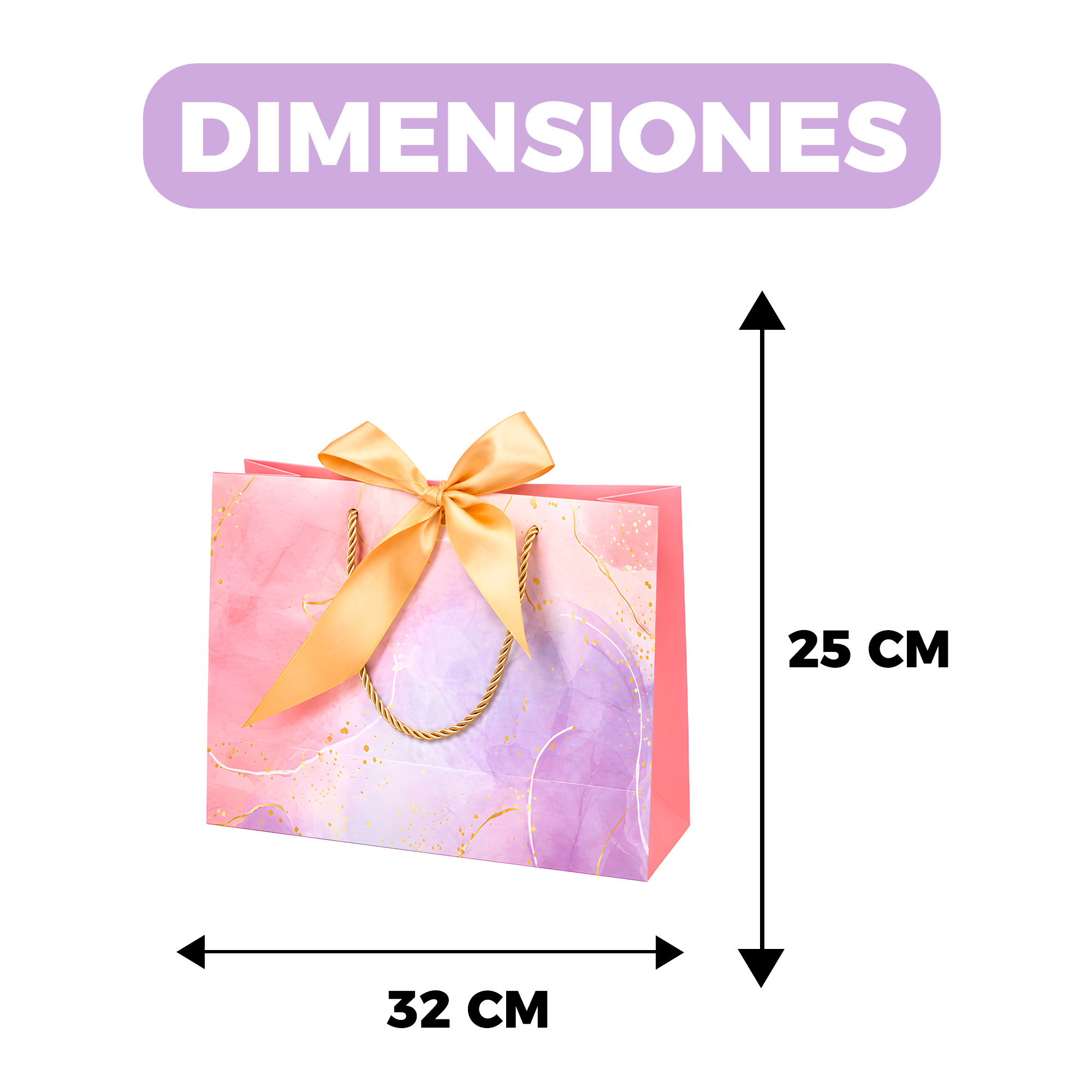 Bolsas de Lujo Coloridas para Regalo 32 X 25 X 11 CM 2