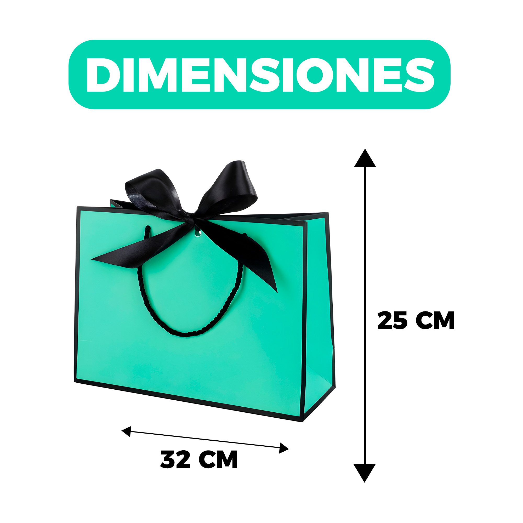 Bolsas de Lujo Unicolor para Regalo 32 X 25 X 11 CM 2