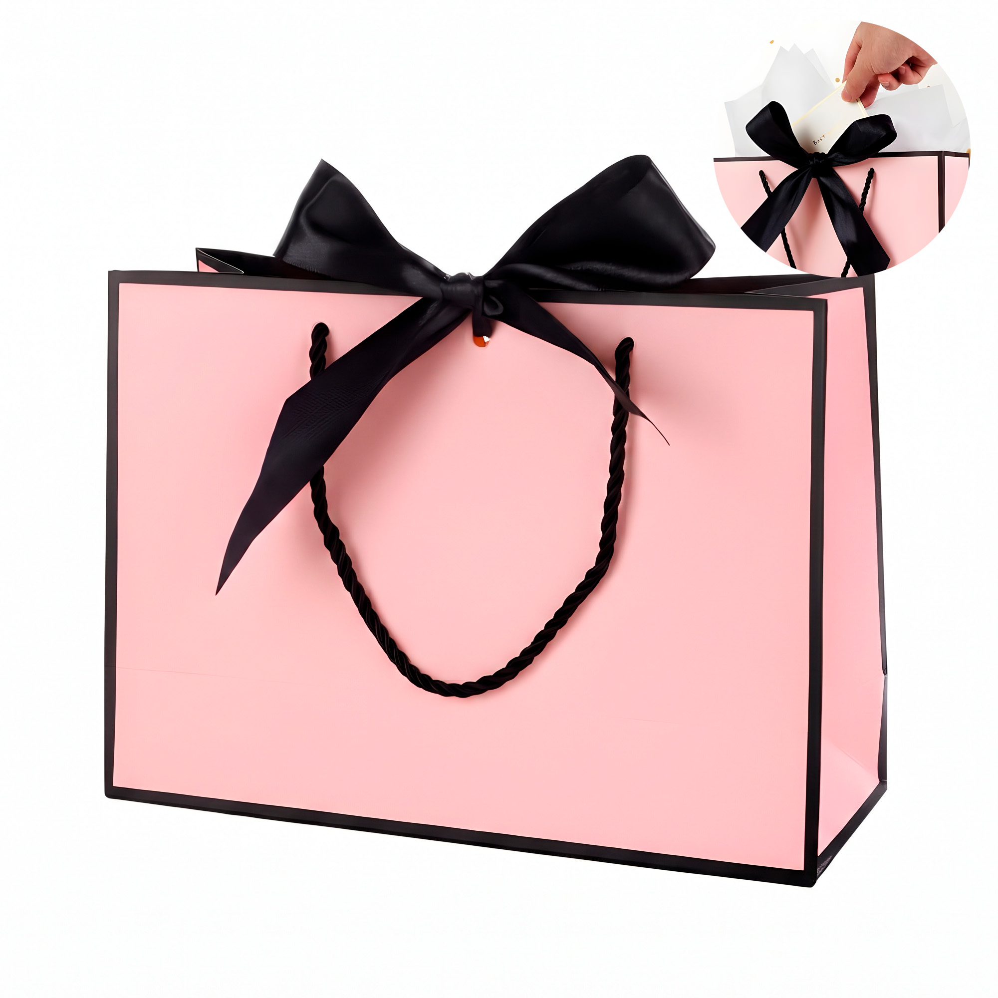 Bolsas de Lujo Unicolor para Regalo 32 X 25 X 11 CM 6