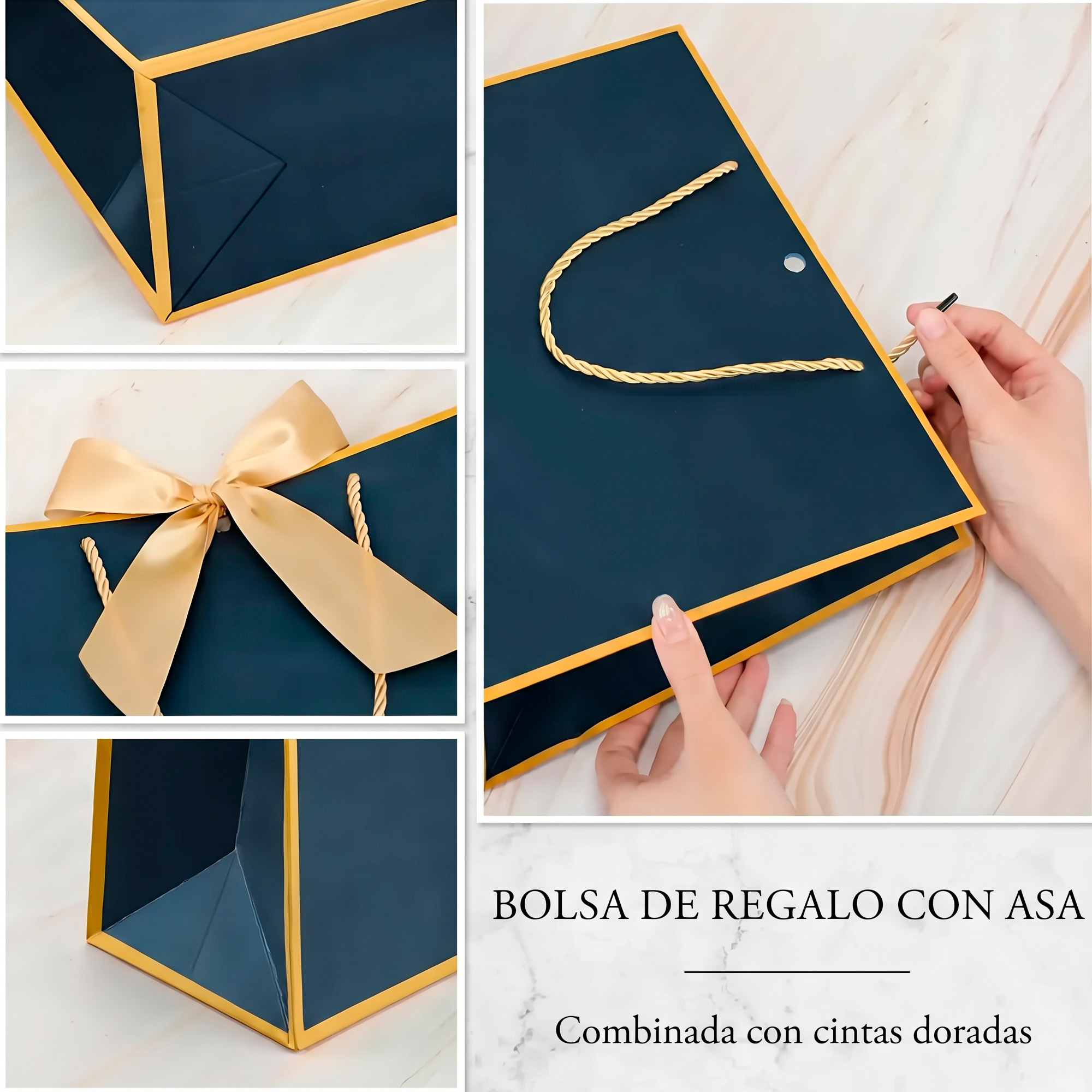 Bolsas de Lujo Unicolor para Regalo 32 X 25 X 11 CM 10