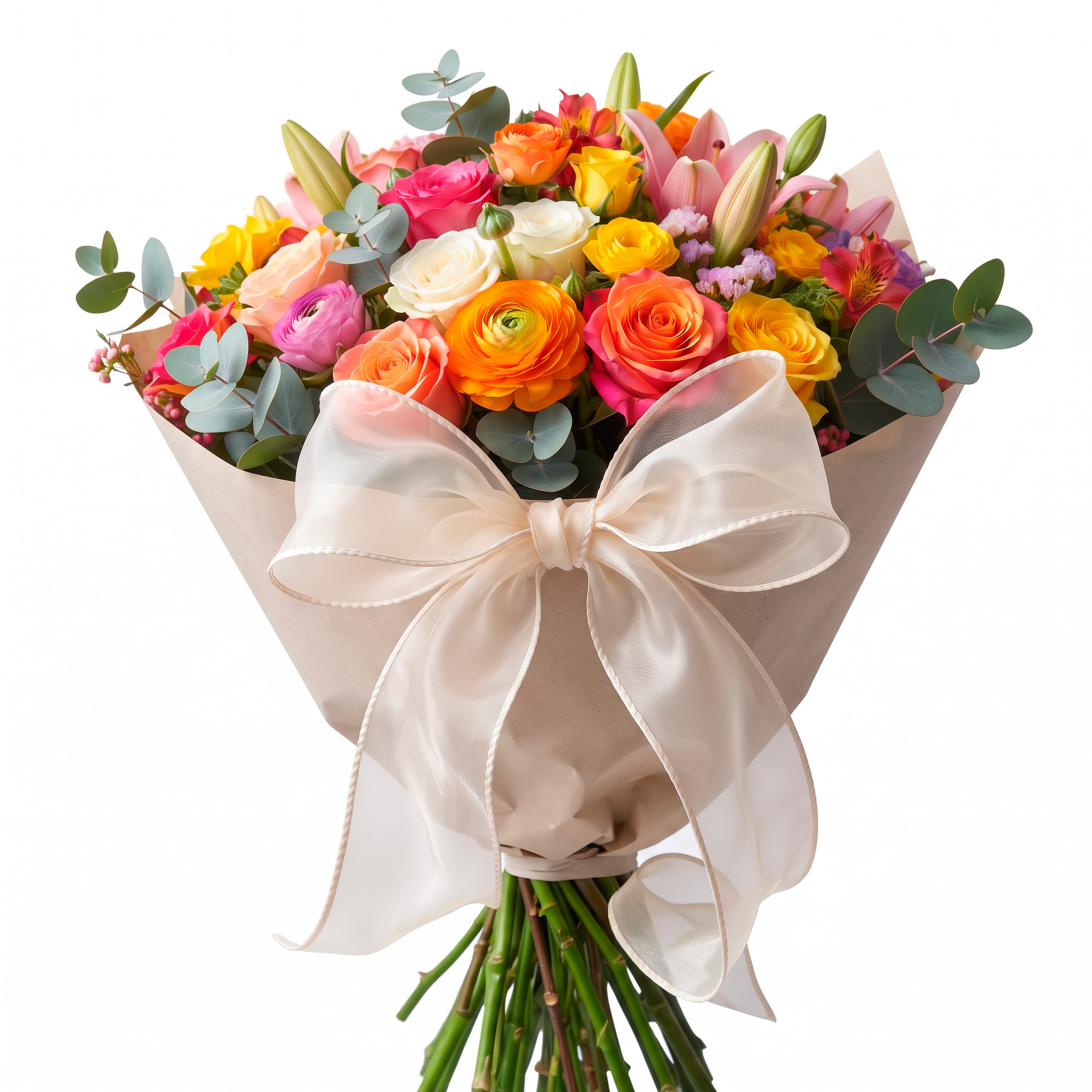 Cinta De Seda Organza Satinada Envolver Flores Regalos 4CM X 10 Mts 13