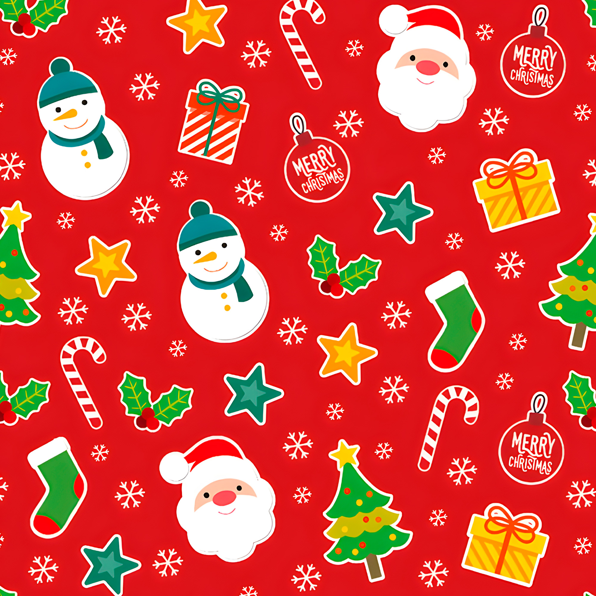 Caja con 50 Pliegos para Envolver Regalos de Navidad Al Azar Viejito Pascuero Papeles 3