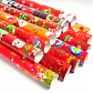 Caja con 50 Pliegos para Envolver Regalos de Navidad Al Azar Viejito Pascuero Papeles - Miniatura 1