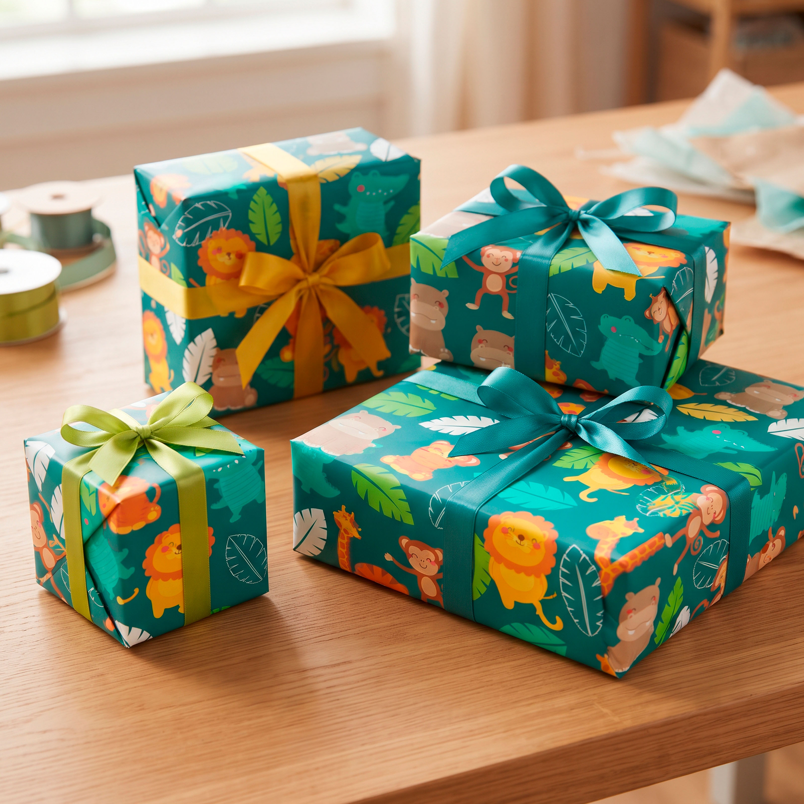Set 50 Pliegos para Envolver Regalos de Navidad Viejito Pascuero 52X75 CM 38