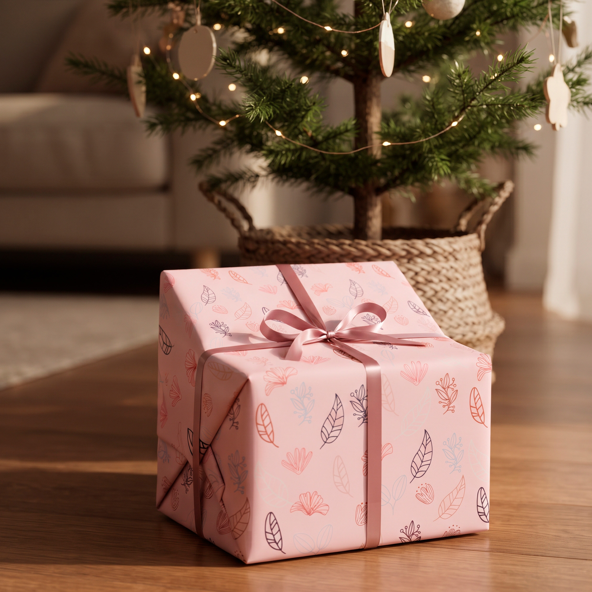 Set 50 Pliegos para Envolver Regalos de Navidad Viejito Pascuero 52X75 CM 39