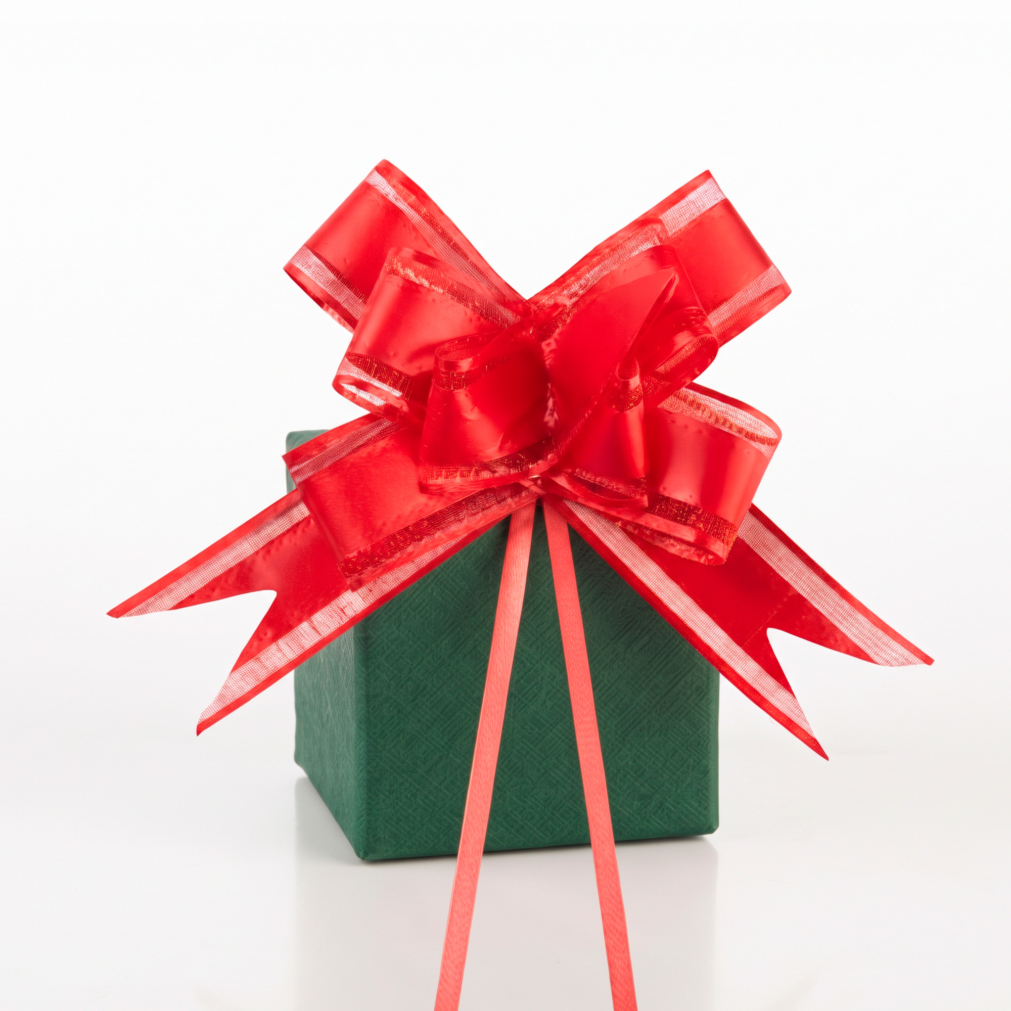 10 Cintas Lazos De Regalo Organza 30MM Navidad Colores 20