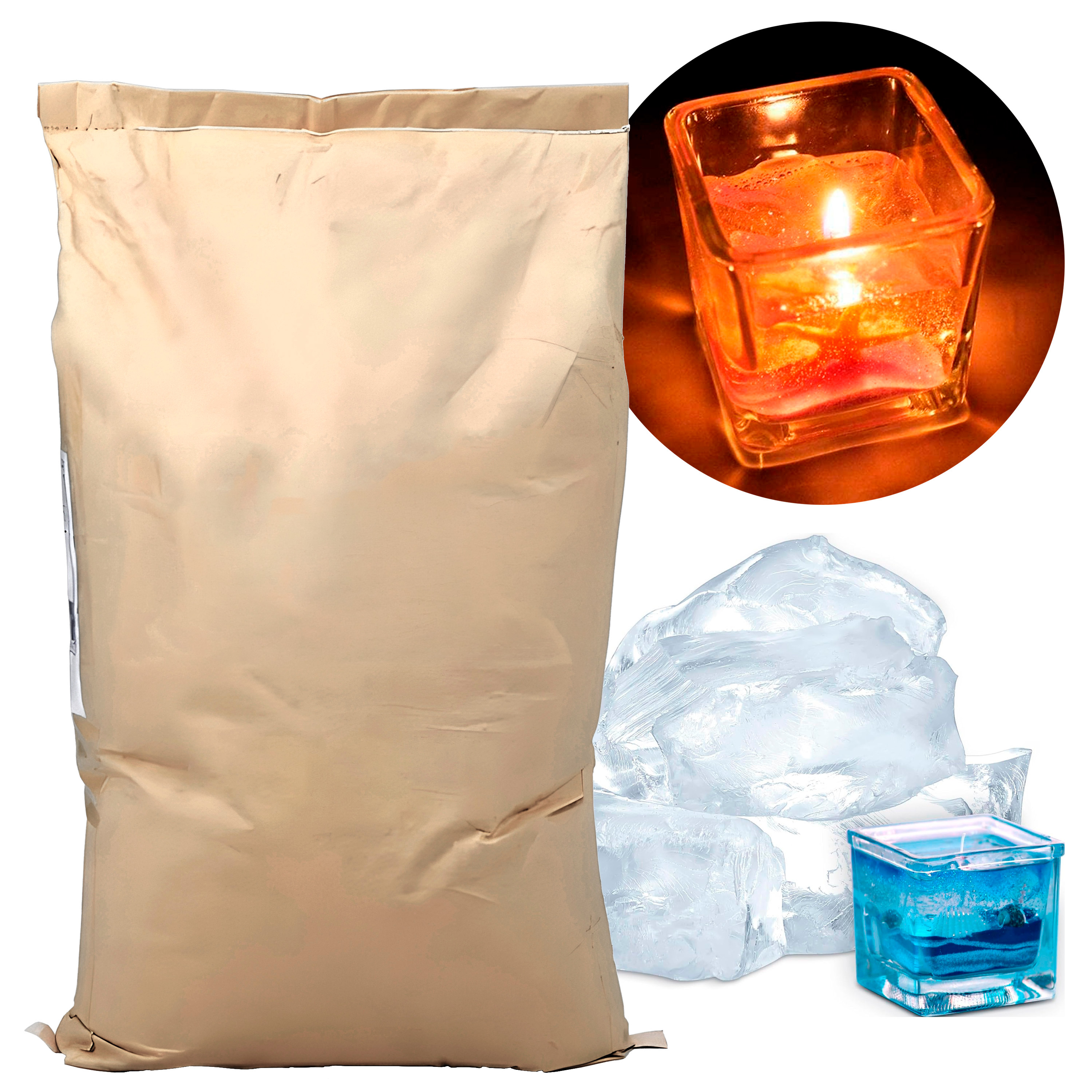Parafina Cera De Gel Transparentes Velas 20 Kilos 1