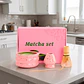 Set De Té Matcha Rosa Estilo Japonés Con Batidor Bambu Y Tazón Ceramico - Miniatura 8