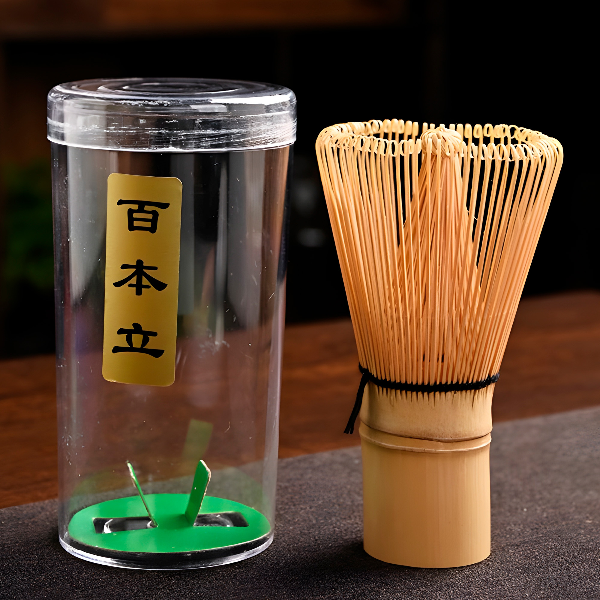 Set De Té Matcha 3 Pcz Estilo Japonés Verde Batidor Bambu Y Tazón Ceramico  6