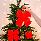 Lazo Navideño Rojo Colgante Decorativo Adorno 20 x 18 CM - Miniatura 8