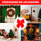 Lazo Navideño Rojo Colgante Decorativo Adorno 20 x 18 CM - Miniatura 9