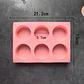 Molde de silicona Cilindrico para velas 6 Cavidades 5,7x2.5 cm - Miniatura 2
