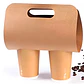 Portavasos Café Kraft 38.9X24CM Desechable Biodegradable Vasos Bebidas - Miniatura 10