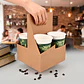 Portavasos Kraft Desechables 4 Espacios Cafe Bebidas Asas 24 X 18 X 18 CM - Miniatura 8