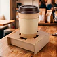 Portavasos Individual Kraft Desechables Cafe Bebidas 9.8 X 9 X 3.5 CM - Miniatura 3