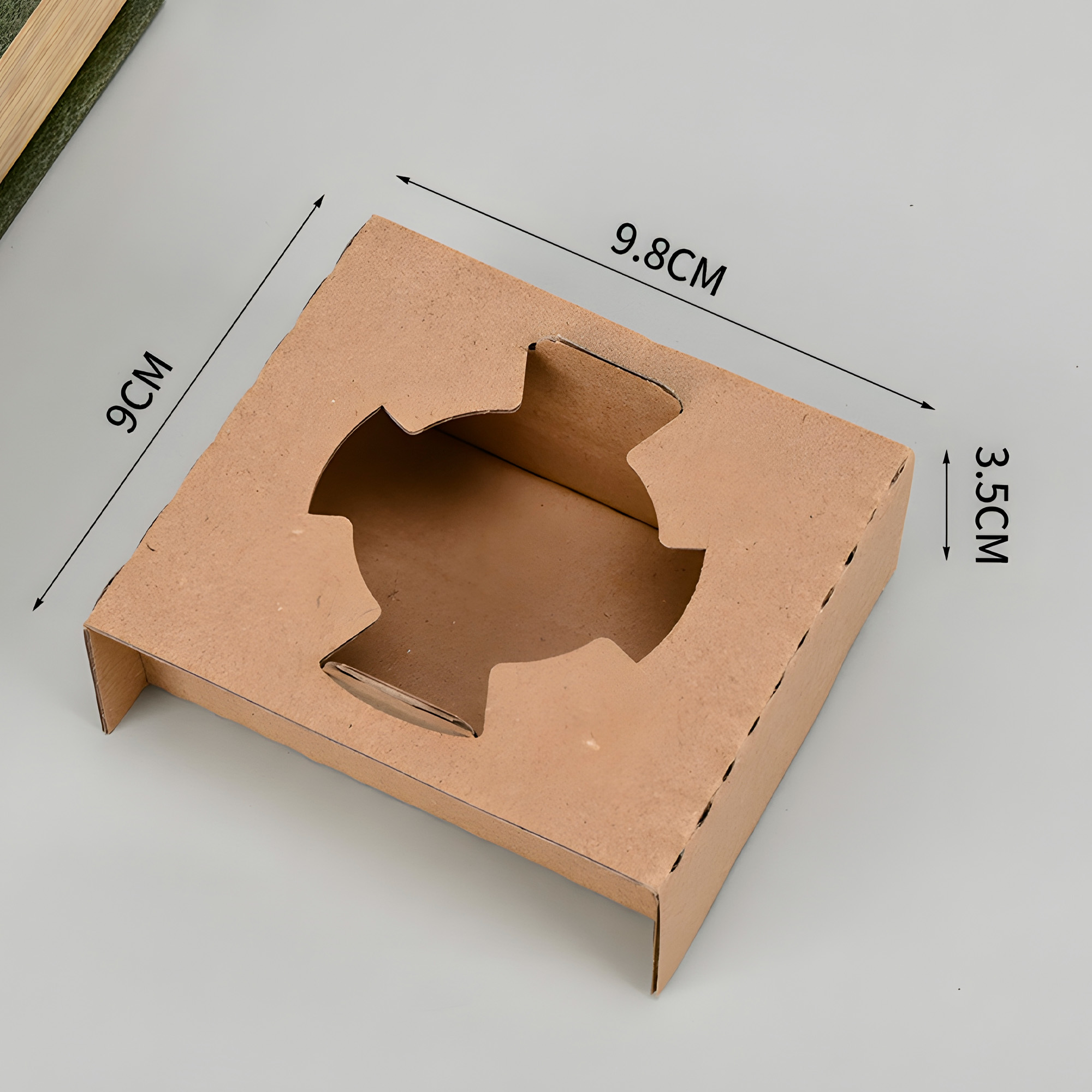 Portavasos Individual Kraft Desechables Cafe Bebidas 9.8 X 9 X 3.5 CM 6