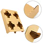 Portavasos Cuadruple Kraft Desechables Cafe Bebidas 20 X 16.6 X 3.5 CM - Miniatura 3