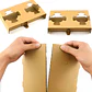 Portavasos Cuadruple Kraft Desechables Cafe Bebidas 20 X 16.6 X 3.5 CM - Miniatura 5