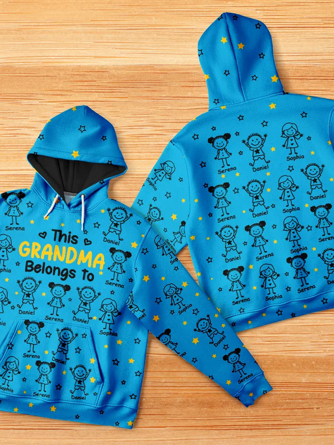 This Grandpa Grandma Belongs To Kids Pet - Personalized Pullover Hoodie 5