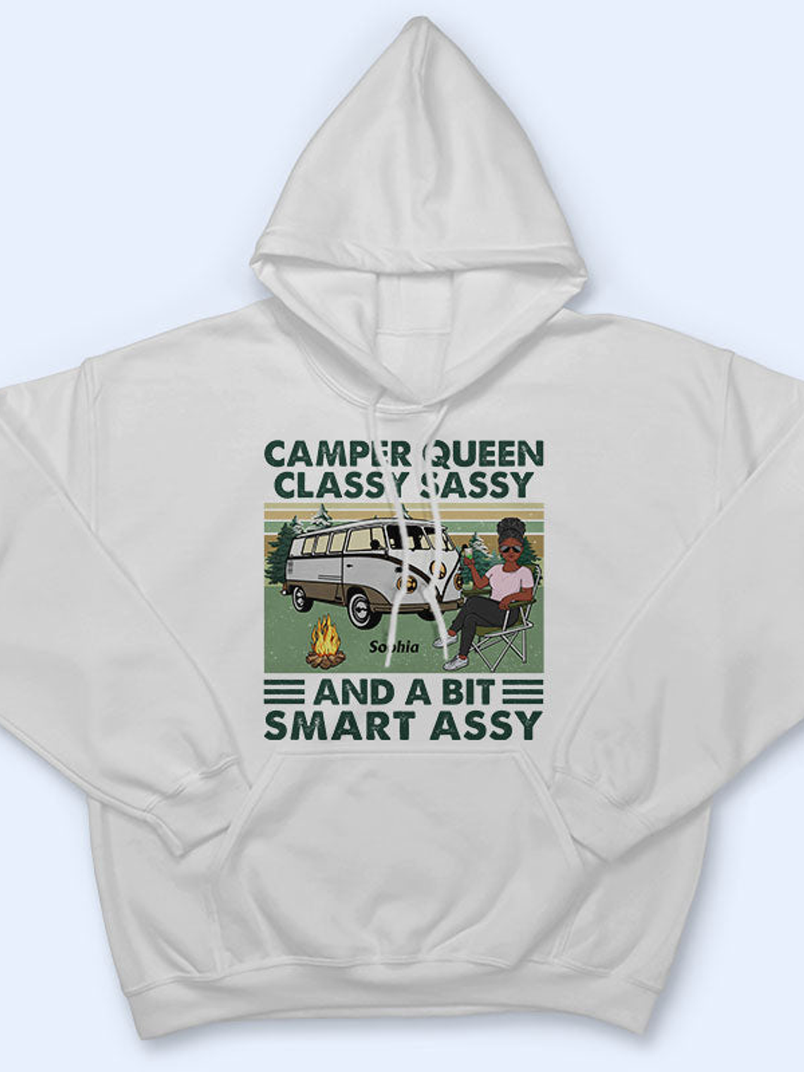 Camper Queen Classy Sassy - Gift For Camping Lovers - Personalized Custom T Shirt 4