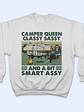 Camper Queen Classy Sassy - Gift For Camping Lovers - Personalized Custom T Shirt - Vorschaubild 5
