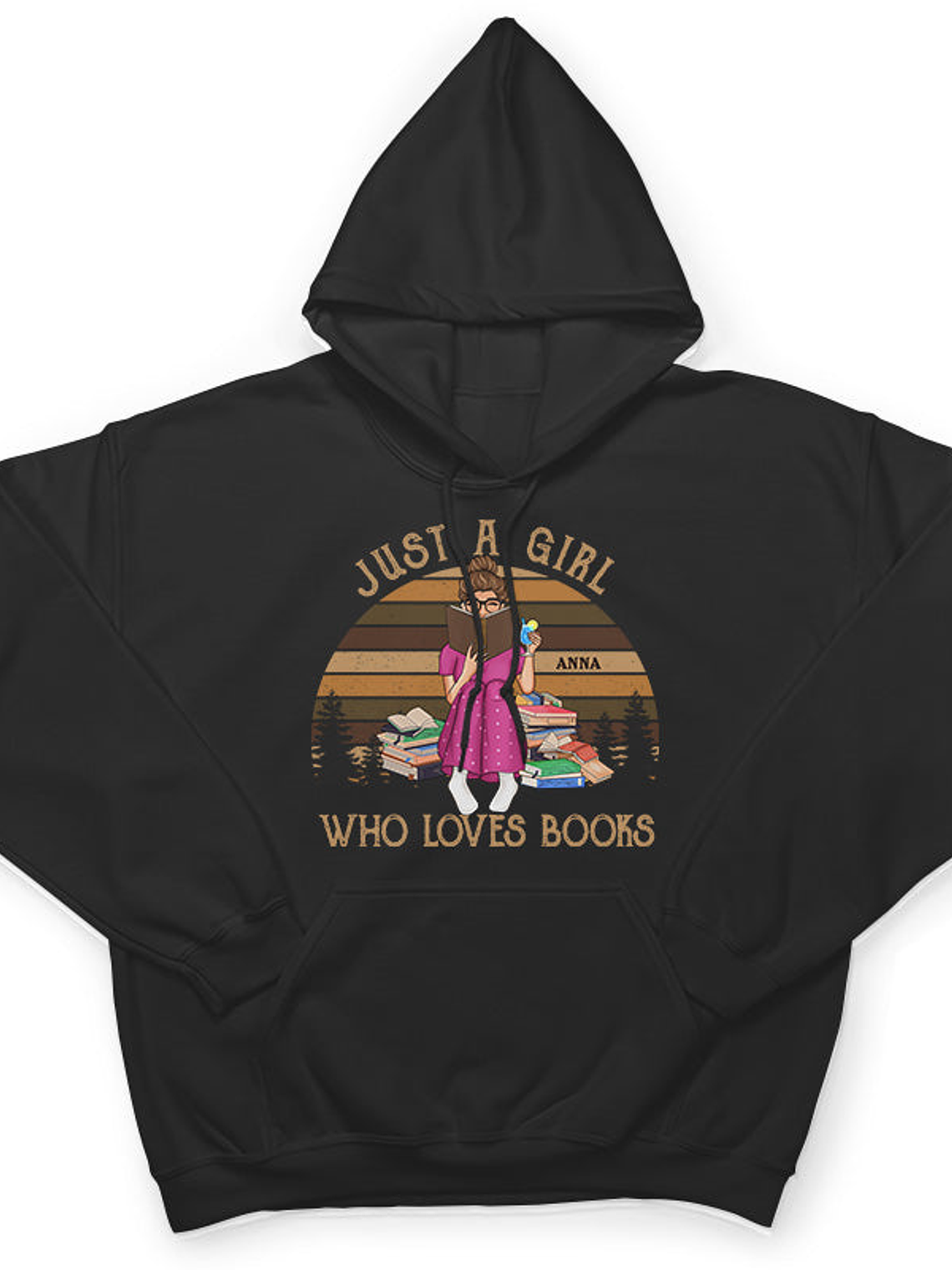 Just A Girl Who Loves Books Reading Vintage - Gift For Book Lovers - Personalized Custom T Shirt 4