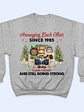 Christmas Family Chibi Old Couple Annoying Each Other Since - Gift For Couples - Personalized Custom Hoodie - Vorschaubild 5
