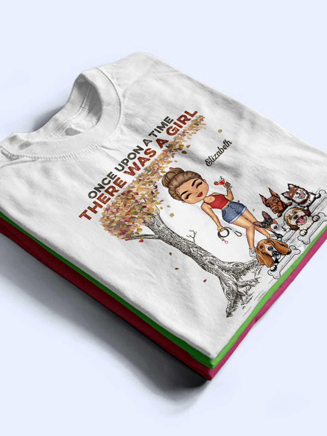 Just A Girl Who Loves Dogs - Gift For Dog Lovers - Personalized Custom T Shirt 3