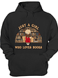 Reading Chibi Girl Just A Girl Who Loves Books - Personalized Custom Hoodie - Vorschaubild 1