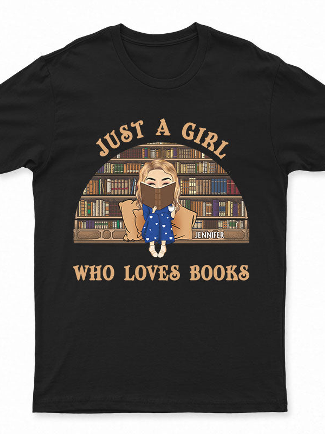 Reading Chibi Girl Just A Girl Who Loves Books - Personalized Custom Hoodie 4