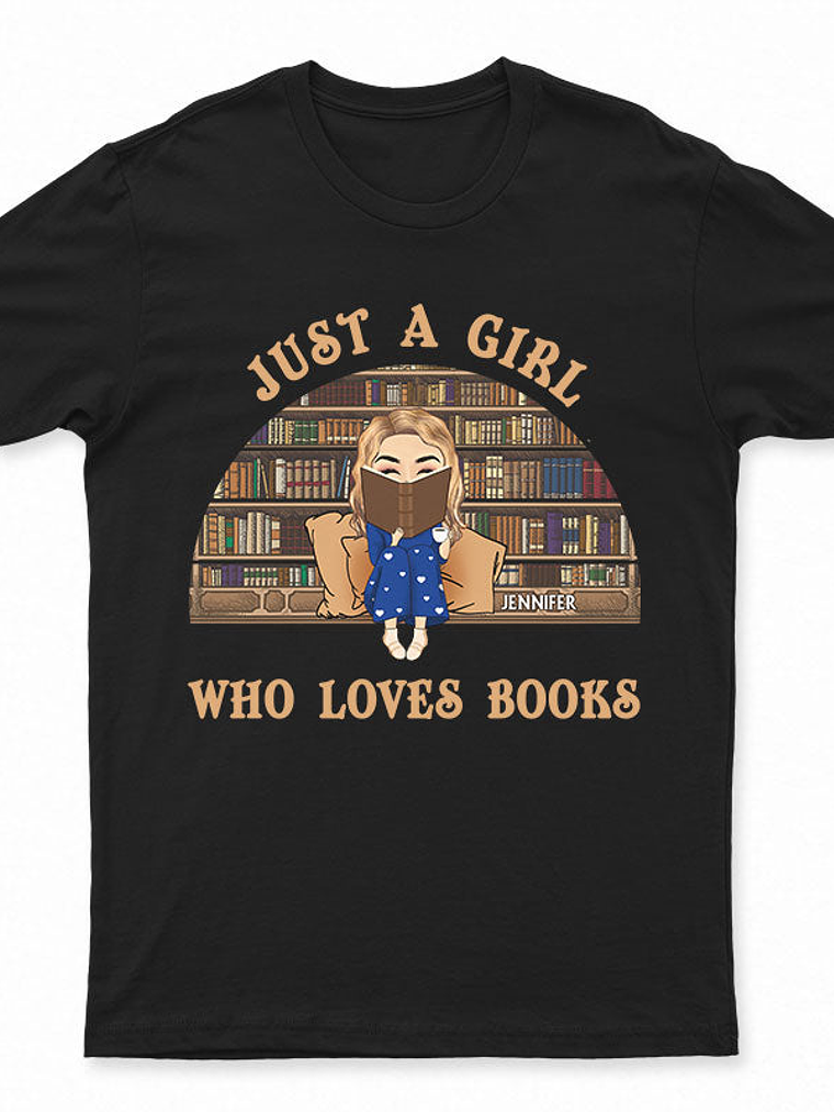 Reading Chibi Girl Just A Girl Who Loves Books - Personalized Custom Hoodie 4