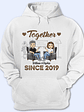 Together Since Husband Wife - Gift For Couples - Personalized Custom T Shirt - Vorschaubild 1