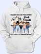 Connected By Heart Hoodie Friends - BFF Bestie Gift - Personalized Custom Hoodie - Vorschaubild 1
