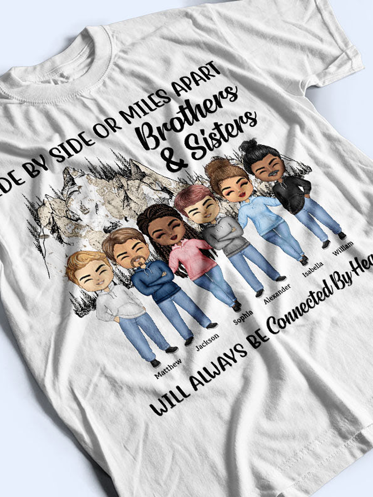 Connected By Heart Hoodie Friends - BFF Bestie Gift - Personalized Custom Hoodie 5