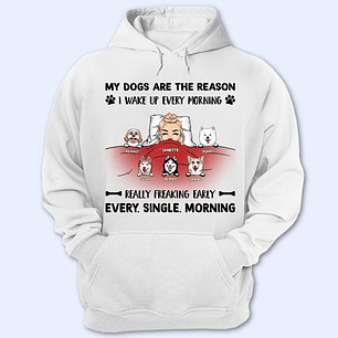 Every Single Morning - Gift For Dog And Cat Lovers - Personalized Custom Hoodie