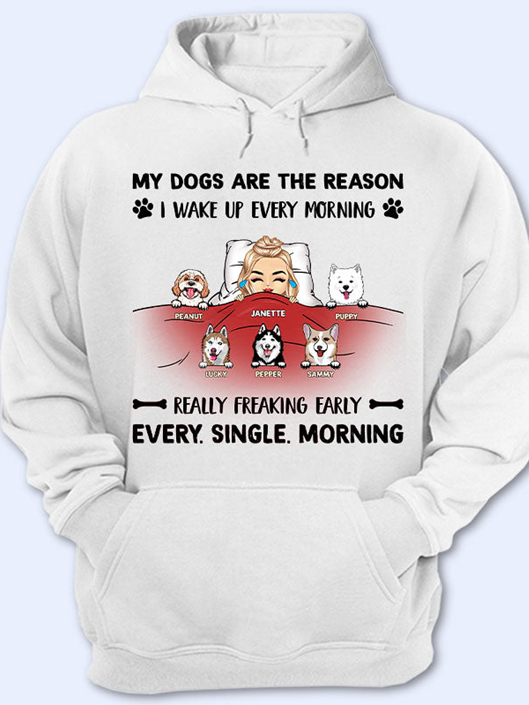 Every Single Morning - Gift For Dog And Cat Lovers - Personalized Custom Hoodie 1