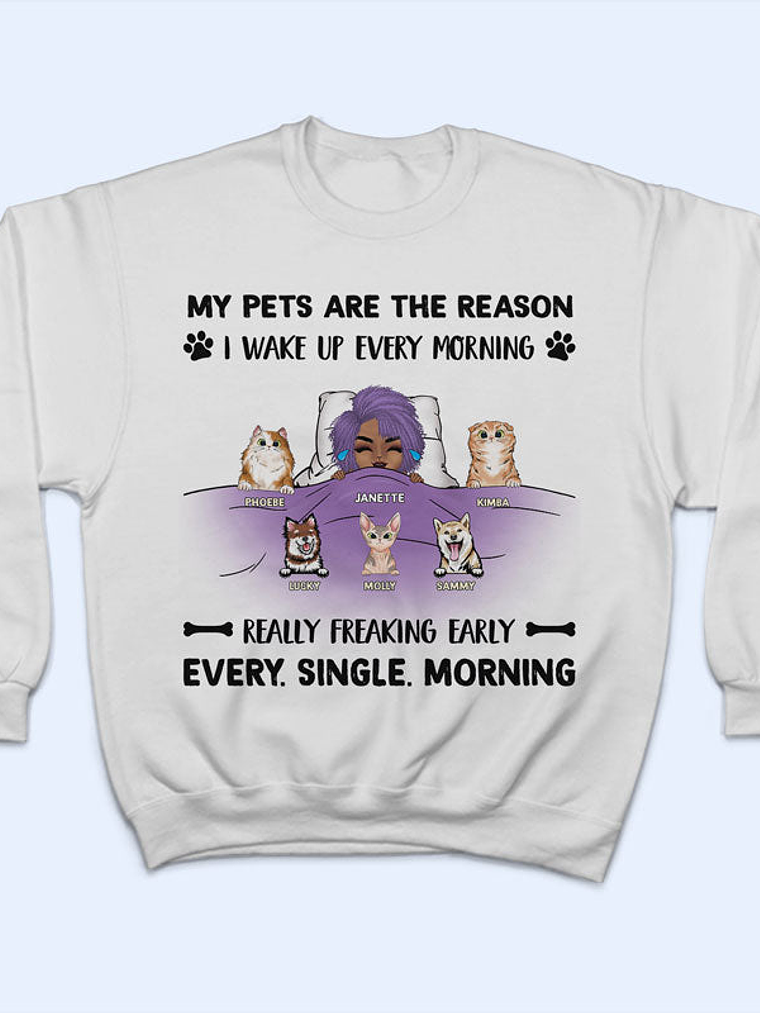 Every Single Morning - Gift For Dog And Cat Lovers - Personalized Custom Hoodie 5