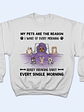 Every Single Morning - Gift For Dog And Cat Lovers - Personalized Custom Hoodie - Vorschaubild 5