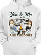 You & Me And The Dogs Camping Husband Wife - Couple Gift - Personalized Custom T Shirt - Vorschaubild 1