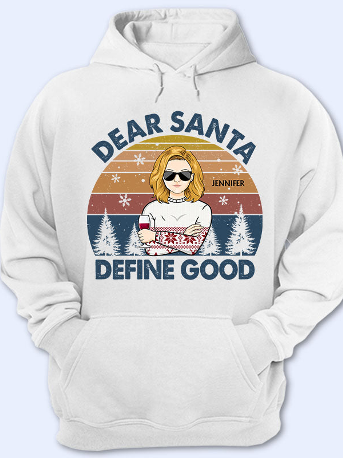 Dear Santa Define Good Couple Family Brother Sister Sibling - Christmas Gift - Personalized Custom T Shirt 1