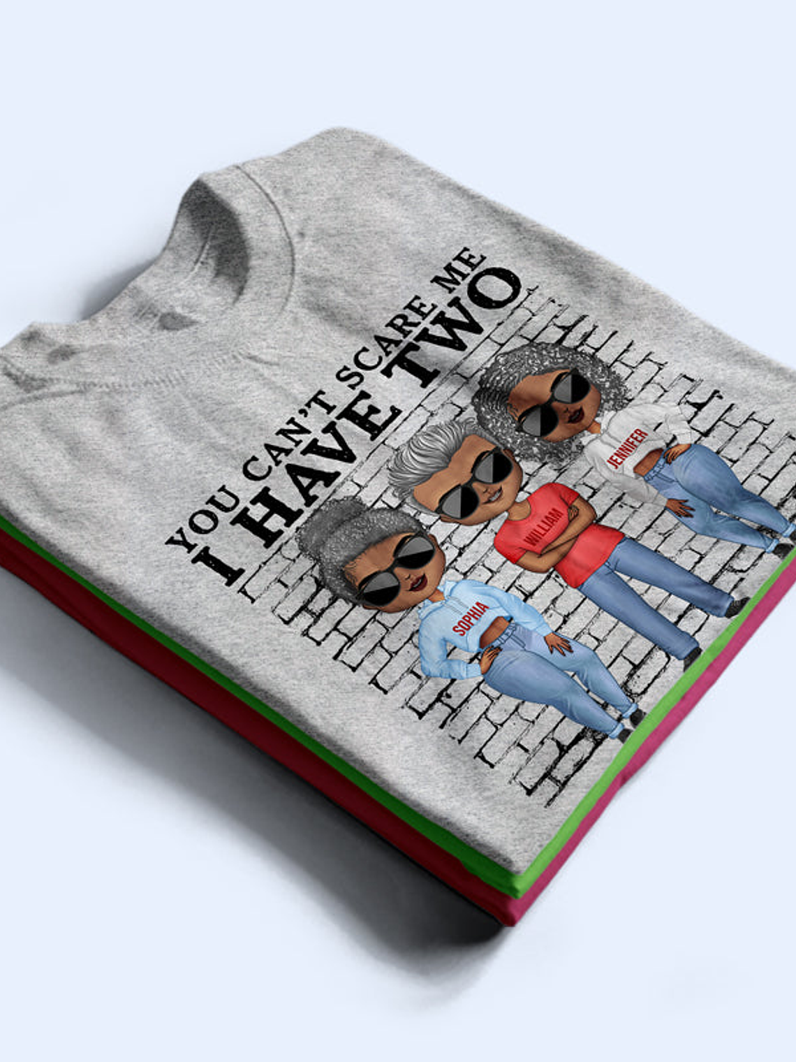 You Can't Scare Me I Have Crazy Sisters - Gift For Brothers - Personalized Custom Hoodie 5