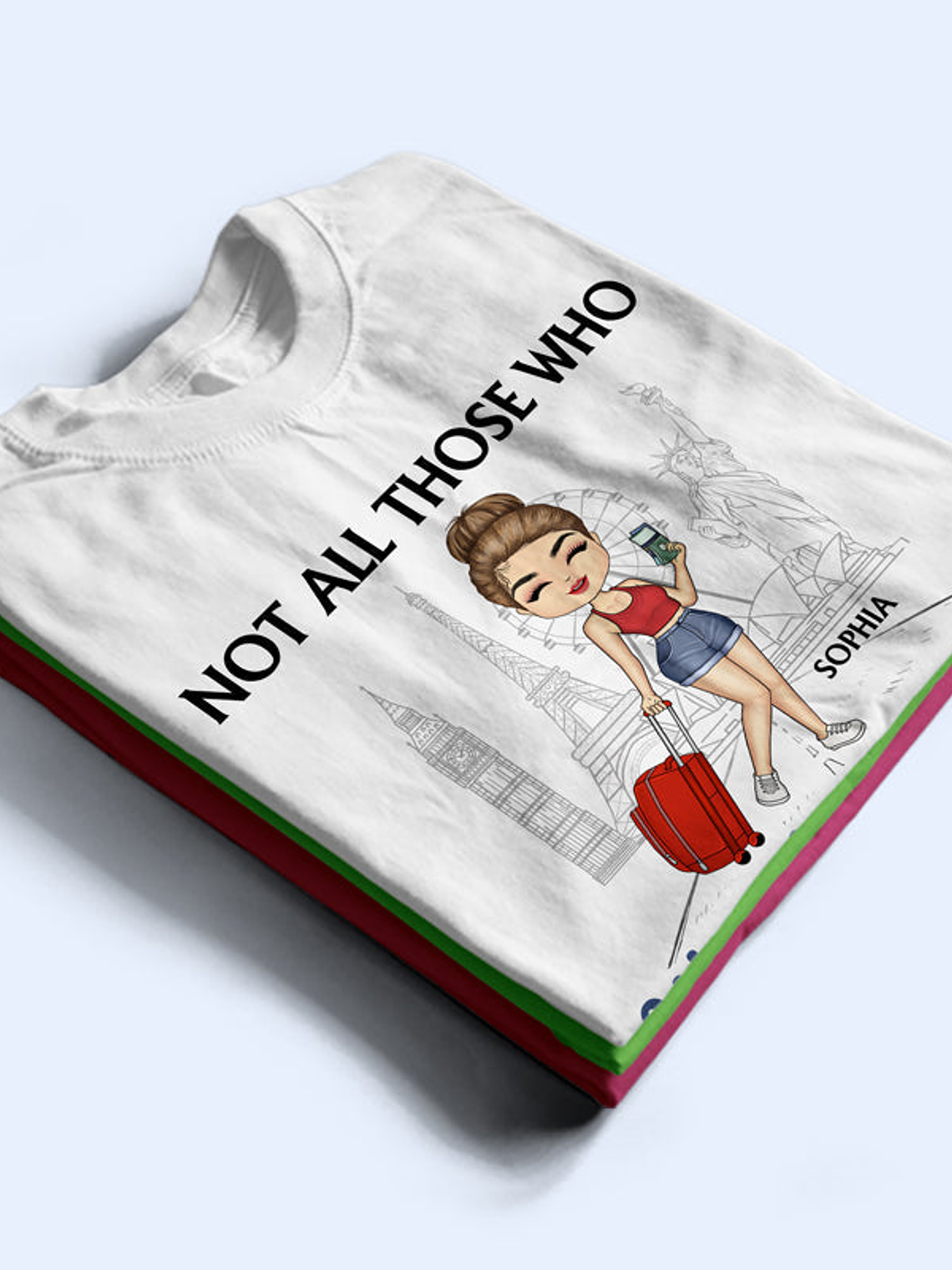 Just A Girl Who Loves Traveling - Gift For Travel Lovers - Personalized Custom Hoodie 3