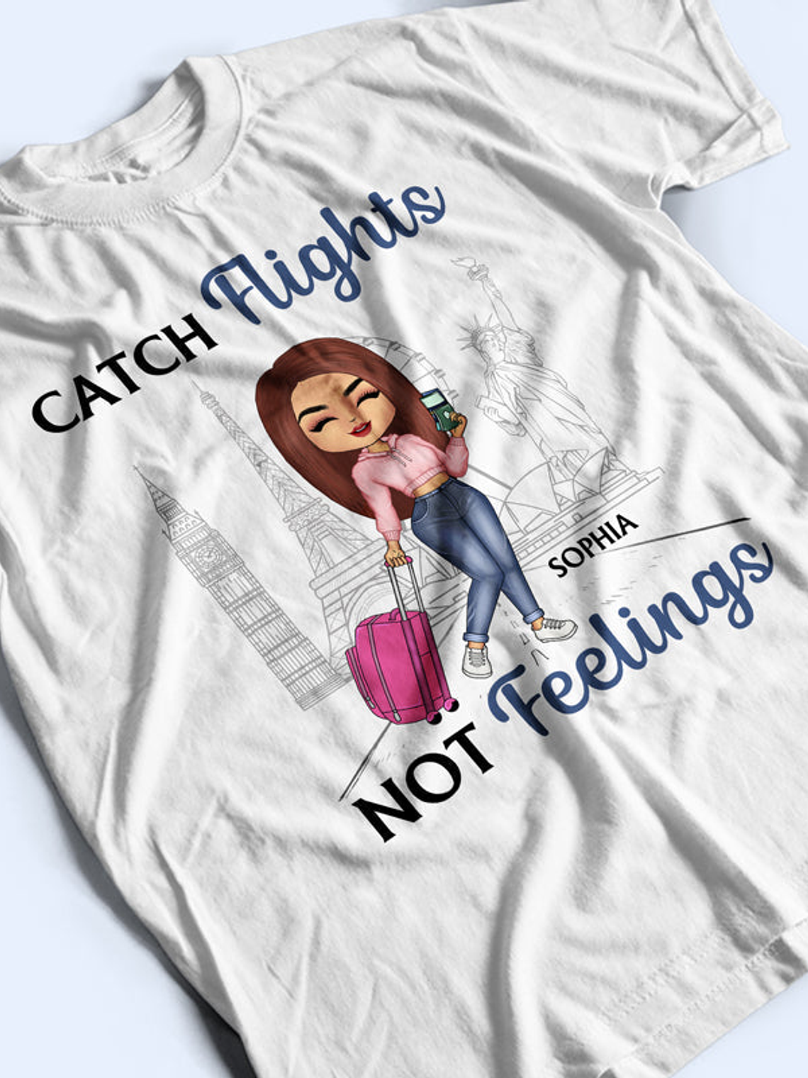 Just A Girl Who Loves Traveling - Gift For Travel Lovers - Personalized Custom Hoodie 4