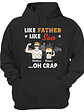 Like Father Like Son - Gift For Family - Personalized Custom T Shirt - Vorschaubild 1